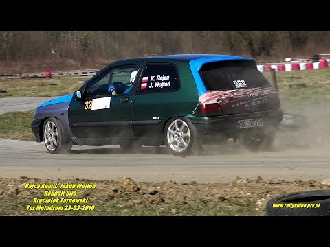 Rajca Kamil/ Jakub Wojtoń - Renault Clio - Kręciołek Tarnowski Tor Motodrom 23-03-2019