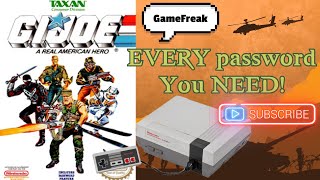 GI Joe Nintendo Cheat Codes and Passwords #gaming #videogames #nintendo