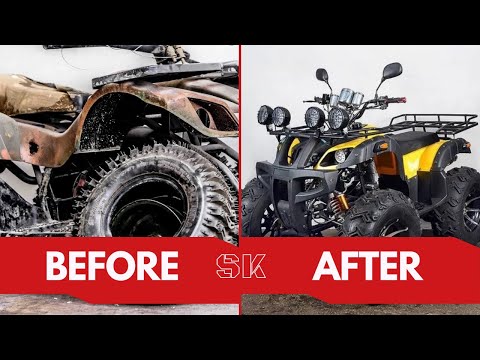 MINI ATV GRIZZLY - Restoration Abandoned Small ATV 50cc +Kids CAN-AM Outlander ATV 50cc