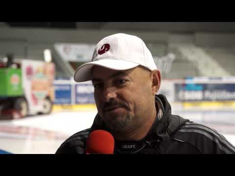 Trénink hokejistů Univerzity Pardubice v ČEZ Areně