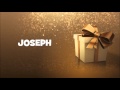 JOYEUX ANNIVERSAIRE JOSEPH ! 