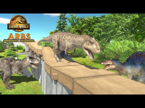 MAJUNGASAURUS Escape from V-REX (Animal Revolt Battle Simulator)