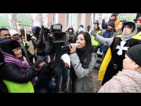 Schoonmakers bezetten kasteel Cortenbach in Voerendaal