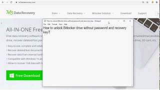 How to unlock Bitlocker encrypted drive without password and recovery key?