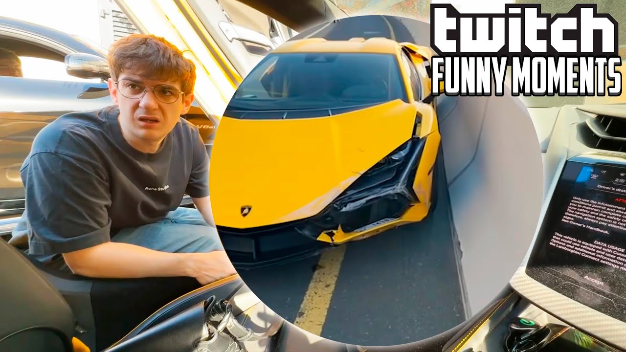 Топ Моменты с Twitch | Разбил Ламбо в Дубае