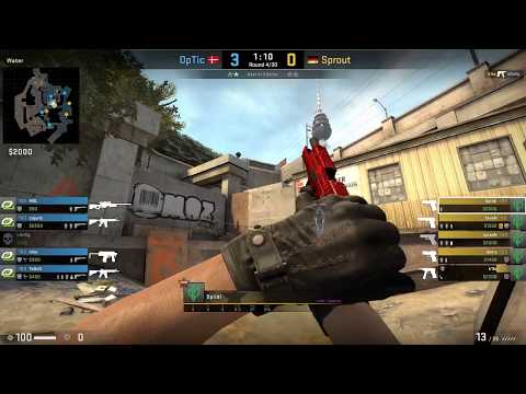 ESports - CS:GO, OpTic vs Sprout, European Champions Cup (17th of September 2019), Overpass - Map 2