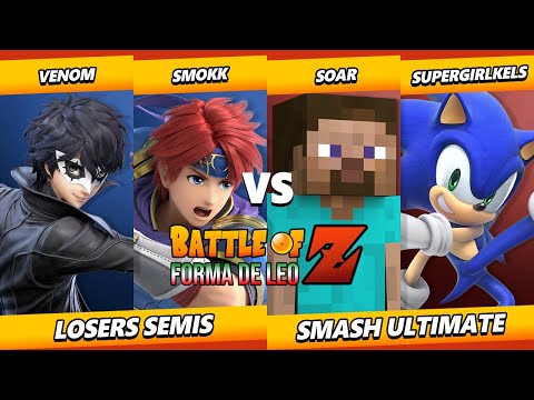 Battle of Z Losers Semis - Venom & Smokk Vs. Soar & SGK - Smash Ultimate Tournament