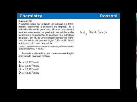 Acafe 2015 2 Medicina - Q36 Amônia x Soda cáustica