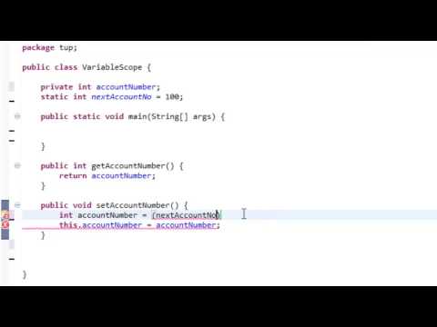 JAVA   Defining Variable Scope