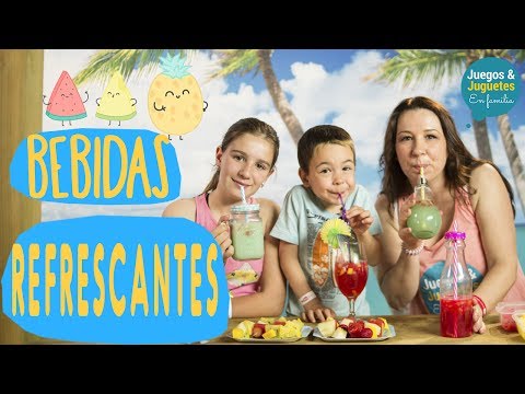 ESTRENAMOS DECORADO DE VERANO Y hacemos BEBIDAS REFRESCANTES// Juegos y Juguetes en Familia
