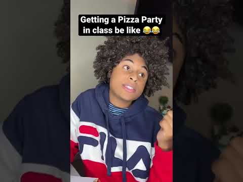 Getting a PIZZA PARTY in class be like! #shorts #relatable #comedy #viral #skits #funny #roydubois