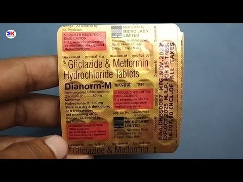 Dianorm m gliclazide & metformin hydrochloride tablets
