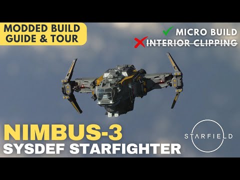 Nimbus-3 Strike Fighter | Class B SysDef Fighter - Tiny Build | Starfield Ship Build Guide