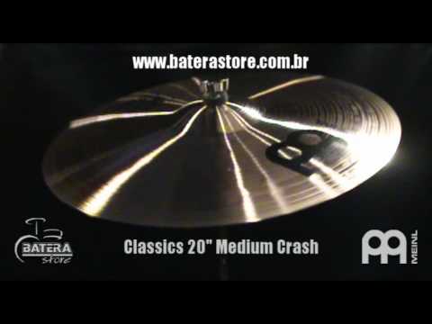 Teste de produto BATERA STORE - Classics 20" Medium Crash - Meinl