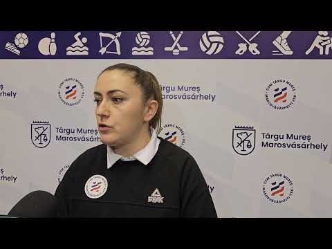 Antrenoarea Florina Pora după meciul pierdut cu Olimpia  Brasov