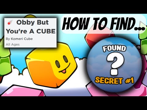 Tutorial: How To Find Secret #1 In Obby But You're A CUBE Roblox by Komeri Cube