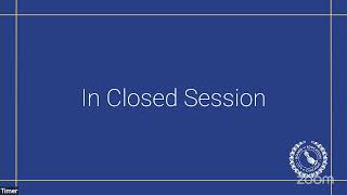 Thursday, Aug 13 - Special Board Meeting