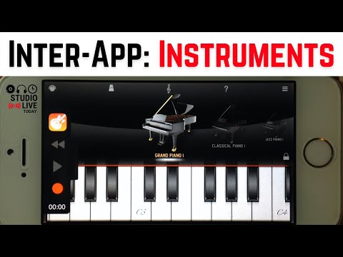 How to use INTER-APP AUDIO instruments in GarageBand iOS (iPad/iPhone)
