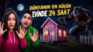 WE SPENT 24 HOURS IN THE TINY HOUSE❤️😂👻 THE WEREWOLF HAS ARRIVED😱‼️❤️