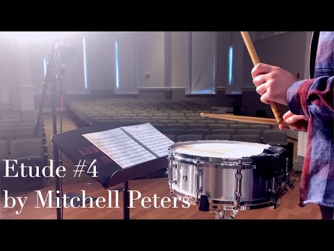Etude #4 | Intermediate Snare Drum Studies by Mitchell Peters
