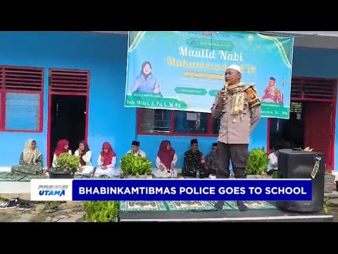 BHABINKAMTIBMAS POLRES OKU POLDA SUMSEL BERIKAN TAUSIAH KEPADA PELAJAR