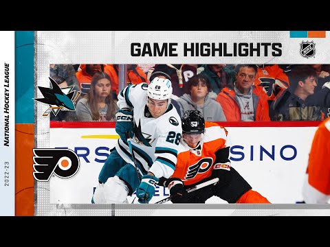 Sharks @ Flyers 10/23 | NHL Highlights 2022
