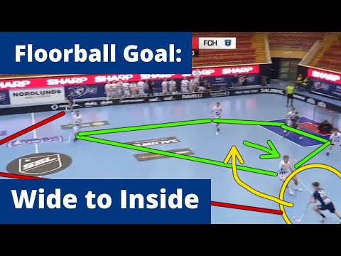SSL Floorball Goal Analysis: Wide to Inside - Växjö V Helsingborg