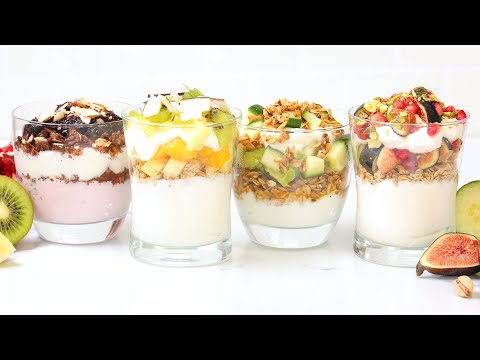 4 Healthy Breakfast Parfaits | Quick & Easy Breakfast Recipes