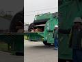 Green Leach 2riii Garbage Truck Compacting Bulky Waste #garbagetruck #truck #green