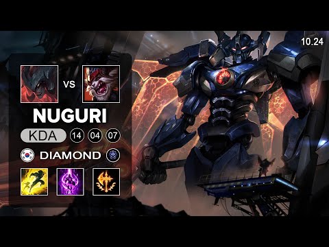 Nuguri Aatrox Top vs Kled -  KR Diamond Patch 10.24