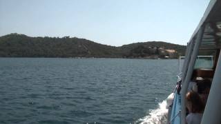 Me singing the Gilligan's Island theme on a boat in Mljet, Croatia