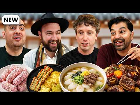 British people try Korean Lunar New Year Meal!