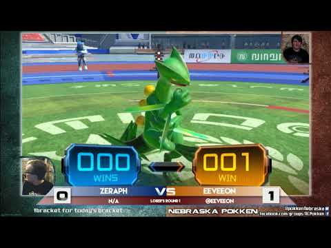 10 Zeraph (Sceptile) vs Eeveeon (Pikachu) - Pokken at Underground - 8/22/17