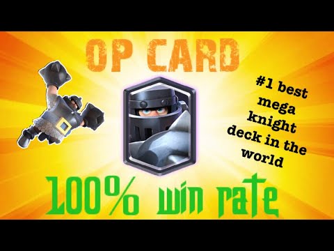 THE #1 BEST MEGA KNIGHT DECK IN THE WORLD!!! EASY 3 THREE CROWN WINS UNDEFEATED! | Clash Royale