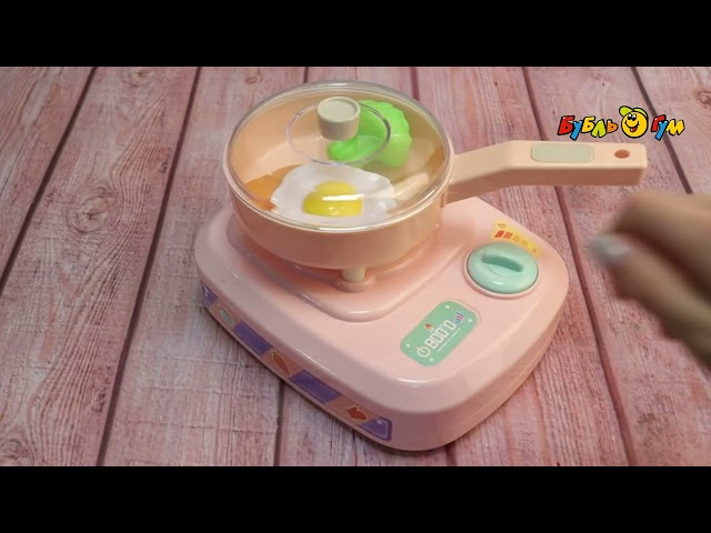 Плита функциональная с набором посуды и продуктов - видео