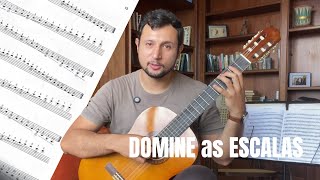DOMINE o braço do VIOLÃO tocando as ESCALAS de 3 e 4 OITAVAS!