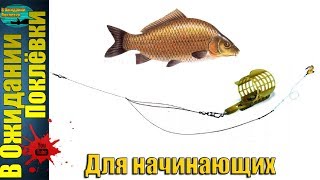 Самая простая фидерная снасть для новичков