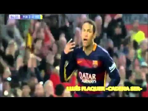 GOLAZO DE NEYMAR - Barcelona 3 - 0 Villarreal (Todas las narraciones)