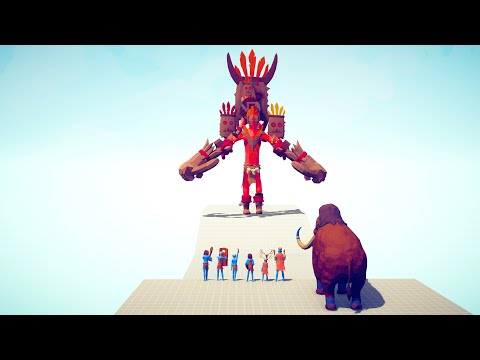 TIKI GOD vs EVERY FACTION - Totally Accurate Battle Simulator TABS