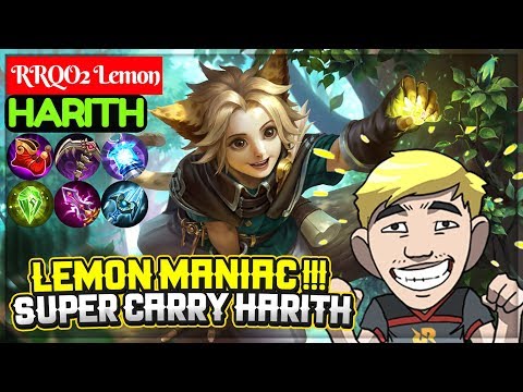 Lemon MANIAC !!! Super Carry Harith[ RRQO2 Lemon Harith ] Mobile Legends Video