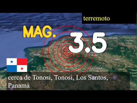 😱🚨  Terremoto cerca de Tonosi, Tonosi, Los Santos, Panamá actualizaciones en vivo hoy: Terremoto de