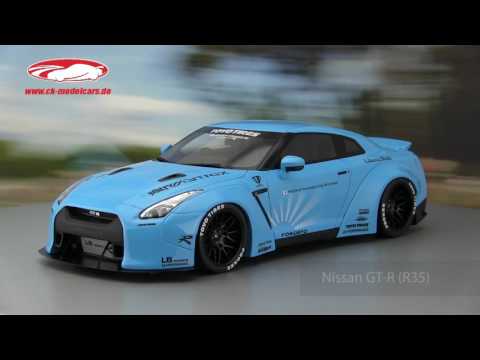 GT-SPIRIT 1:18 Nissan GT-R (R35) LB Works baby blue KJ008 model