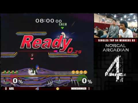 NorCal Arcadian 4 Singles Top 64 Winners R3 Azel (Falco) vs Wavebringer (Peach)