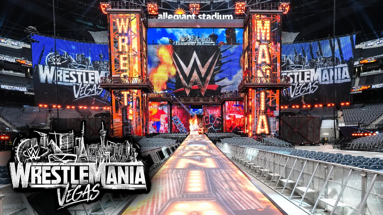 WrestleMania 42 set reveal in Las Vegas