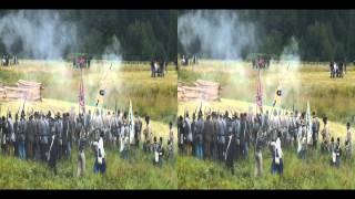preview picture of video 'Civil War Battle Re-enactment, Chehalis WA - 2013 3D Part 2'