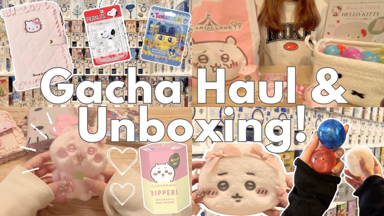Japan Gacha Haul & Unboxing 🎀 Sanrio, Chiikawa, Tamagotchi & More!