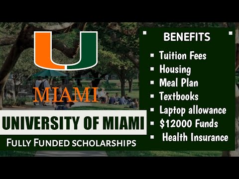 University of Miami Full Scholarships for international students 2023