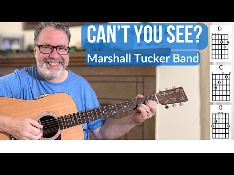 Can’t You See Guitar Lesson for Beginners | Marshall Tucker Band