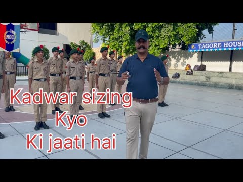 Kadwar sizing karna sikhe || Cermonial 1 & 2  || ncc training #ncc #trending #video #drill #army