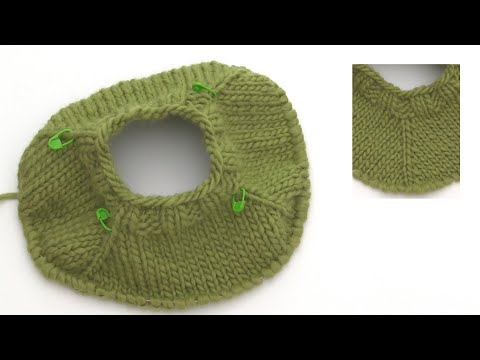 How to increase to raglan and how to work the stitches the round after